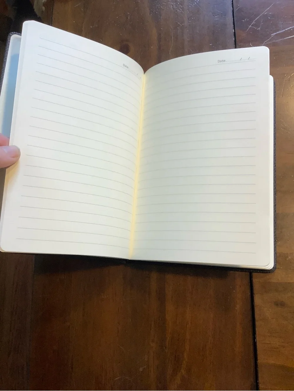 Textured Black Journal with Embossed Tree Globe